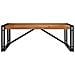 Tavolino Salotto 100x100x35 Cm Legno Massello Di Acacia - Foto miniatura 2