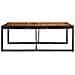 Tavolino Salotto 100x100x35 Cm Legno Massello Di Acacia - Foto miniatura 3