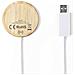 Caricabatterie Wireless Da 10 W. Bambù Naturale Magnetico A Ricarica Rapida 6,9x0,9x6,9 Cm. Colore Del Legno - Foto miniatura 6