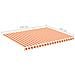 Tessuto Di Ricambio Per Tenda Da Sole Giallo E Arancio 4,5x3,5m - Foto miniatura 5