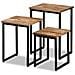 Lusso Casadino -  Set Tavolini A Incastro 3 Pz In Teak Massello Di Recupero - Foto miniatura 2