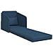Divano Letto da Terra 2-in-1 Blu 65x80x83 cm Tessuto - Foto miniatura 4
