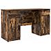 Scrivania  Rovere fumé 140x49x76 cm Legno ingegnerizzato - Foto miniatura 1