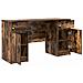 Scrivania  Rovere fumé 140x49x76 cm Legno ingegnerizzato - Foto miniatura 5