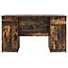 Scrivania  Rovere fumé 140x49x76 cm Legno ingegnerizzato - Foto miniatura 7
