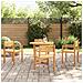 Sedie da Giardino 4 pz 50x53x80 cm Legno Massello di Acacia - Foto miniatura 3