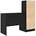 Scrivania con storage Rovere nero Legno ingegnerizzato - Foto miniatura 8