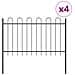 Recinzione per Giardino BOXTEL 4 pz 6,8 x 1 m Grigio - Foto miniatura 1