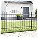 Recinzione per Giardino BOXTEL 4 pz 6,8 x 1 m Grigio - Foto miniatura 2