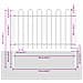 Recinzione per Giardino BOXTEL 4 pz 6,8 x 1 m Grigio - Foto miniatura 7