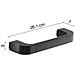 Portasalviette 25 Cm In Ottone, Acciaio Inox E Cromall 3221-25 Serie Outline Nero Opaco - Foto miniatura 2