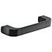 Portasalviette 25 Cm In Ottone, Acciaio Inox E Cromall 3221-25 Serie Outline Nero Opaco - Foto miniatura 1