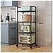 Scaffale Da Cucina A 4 Ripiani - Pratico E Mobile Per Una Cucina Organizzata - Foto miniatura 2