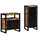 Set di mobili per il bagno 2 pcs Legno massello riciclato - Foto miniatura 2