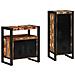 Set di mobili per il bagno 2 pcs Legno massello riciclato - Foto miniatura 3