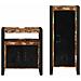Set di mobili per il bagno 2 pcs Legno massello riciclato - Foto miniatura 7