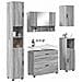 Set di mobili per il bagno 5 pcs Grigio sonoma 30 x 35 x 192 cm - Foto miniatura 3