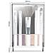 Set Di Pennelli Trucco Multifunzionale Portatile - Scatola Cosmetica Bianca - Foto miniatura 2
