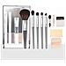 Set Di Pennelli Trucco Multifunzionale Portatile - Scatola Cosmetica Bianca - Foto miniatura 1