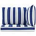 Cuscini per Pallet 3 pz Strisce Blu e Bianche Tessuto Oxford - Foto miniatura 4
