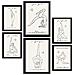 Set Di 6 Stampe Yoga Muses 3 In Yoga Muse Dipinti Decorativi Estetici Ispirati Per Il Tuo Soggiorno, Camera Da Letto E Casa A3 & A4 Cornice Nera - Foto miniatura 1
