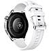 Cinturino Sportivo In Silicone Da 22mm Compatibile Con Huawei Gt6 - Sostituzione A Sgancio Rapido White - Foto miniatura 2