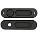 Set Maniglia Scorrevole A Scomparsa - Maniglia Ad Incasso Con Serratura A Mortasa Per Porte Interne Black - Foto miniatura 2