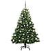 Albero di Natale artificiale con 150 LED Verde 150 cm PE e PVC - Foto miniatura 2