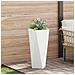 Fioriera Bianco 30 x 30 x 75 cm Acciaio - Foto miniatura 2