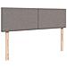 Struttura Letto Pouf con Materassi Tortora 180x200cm in Tessuto - Foto miniatura 9