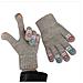 Guanti Invernali Senza Dita In Maglia Touchscreen - Miscela Di Cotone, Colori Multipli Grey - Foto miniatura 1