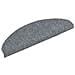 Tappetini per scale autoadesivi 20 pz 65x21x4 cm Grigio chiaro Semicircolari Grandi - Foto miniatura 2