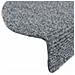 Tappetini per scale autoadesivi 20 pz 65x21x4 cm Grigio chiaro Semicircolari Grandi - Foto miniatura 6