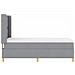 Letto a molle con materasso Grigio chiaro 90 x 190 cm Tessuto - Foto miniatura 8