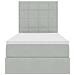 Letto con contenitore e materasso Grigio chiaro 100 x 200 cm - Foto miniatura 7