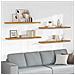 Scaffale da parete 4 pcs Beige 120 x 23,5 x 4 cm - Foto miniatura 2