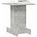 Tavolino Grigio cemento 44,5 x 45 x 55 cm Legno multistrato - Foto miniatura 3