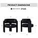 Sedia / Divano Design Minimalista, Per Una Casa Moderna Ed Elegante, Colore Nero - Foto miniatura 2