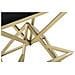 Sgabello Basso Triangoli-oro-metallo-40x40x75 Cm - Foto miniatura 8