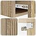 Tavolino da Parete Laterale Rovere Sonoma 59 x 34,5 x 17 cm - Foto miniatura 7