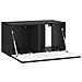 Mobile Porta TV da Muro Nero 59,5 x 31 x 30 cm - Foto miniatura 3