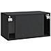 Mobile Porta TV da Muro Nero 59,5 x 31 x 30 cm - Foto miniatura 6