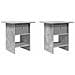 Comodino 2 pcs Grigio cemento 41 x 40 x 45 cm Legno multistrato - Foto miniatura 1