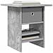 Comodino 2 pcs Grigio cemento 41 x 40 x 45 cm Legno multistrato - Foto miniatura 3