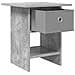 Comodino 2 pcs Grigio cemento 41 x 40 x 45 cm Legno multistrato - Foto miniatura 5