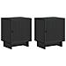 Armadio da Notte 2 pcs Nero 43 x 34,5 x 50 cm - Foto miniatura 1