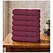 Set 6 Asciugamani Viso 55x100 cm - Eleganza e Comfort per il Tuo Bagno - Bordeaux - Foto miniatura 1