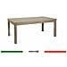 Tavolo da pranzo allungabile in legno cm 160/240x90 Larice Grigio - Foto miniatura 1