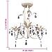 Lampadario da Soffitto Cristallo Elegante Bianco - Foto miniatura 3