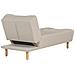 Chaise Longue In Tessuto Beige Alsten - Foto miniatura 16